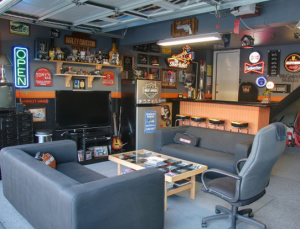 How to Turn a Garage into an Awesome Hang Out Spot